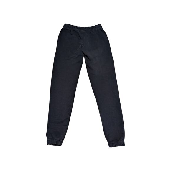 Kappa Black Sweatpants Joggers Fleece Mens Small Athelisure Workout Streetwear - Picture 2 of 5